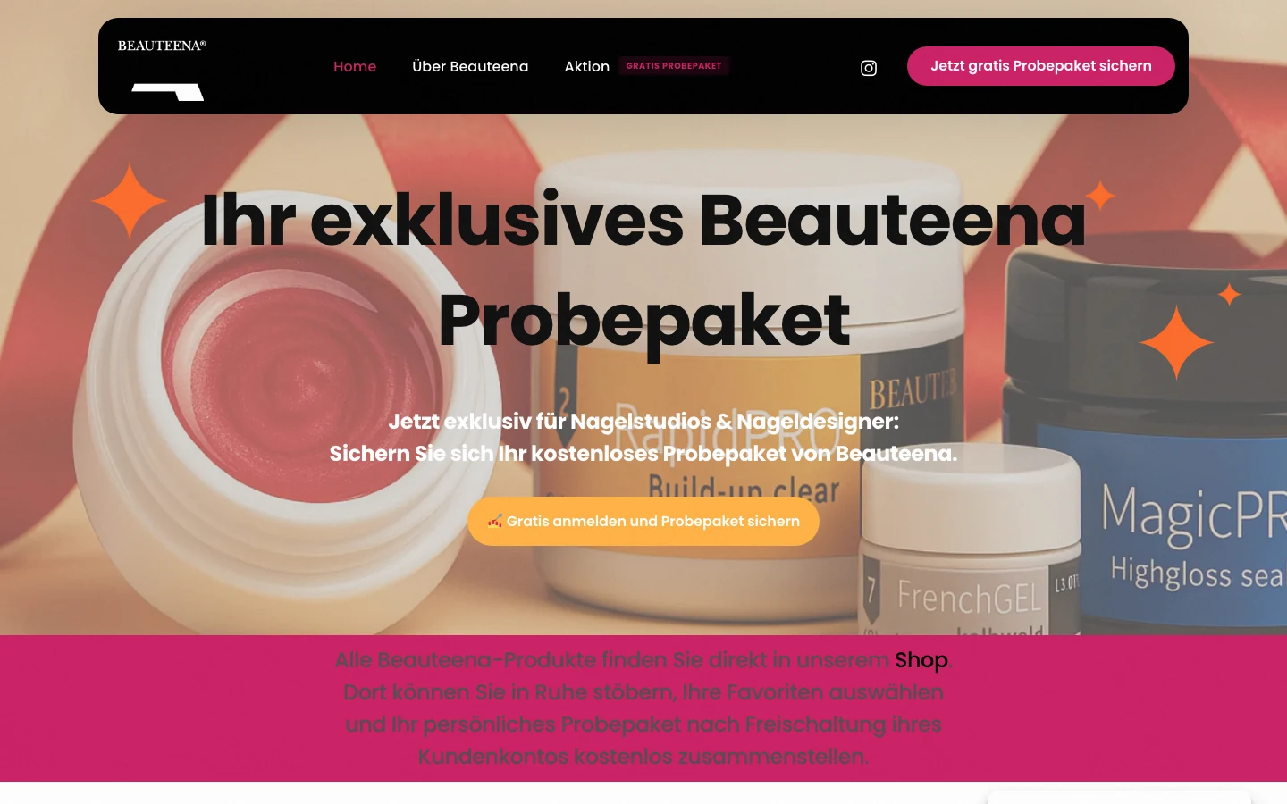 Mockup Beauteena Neukunden-Aktion