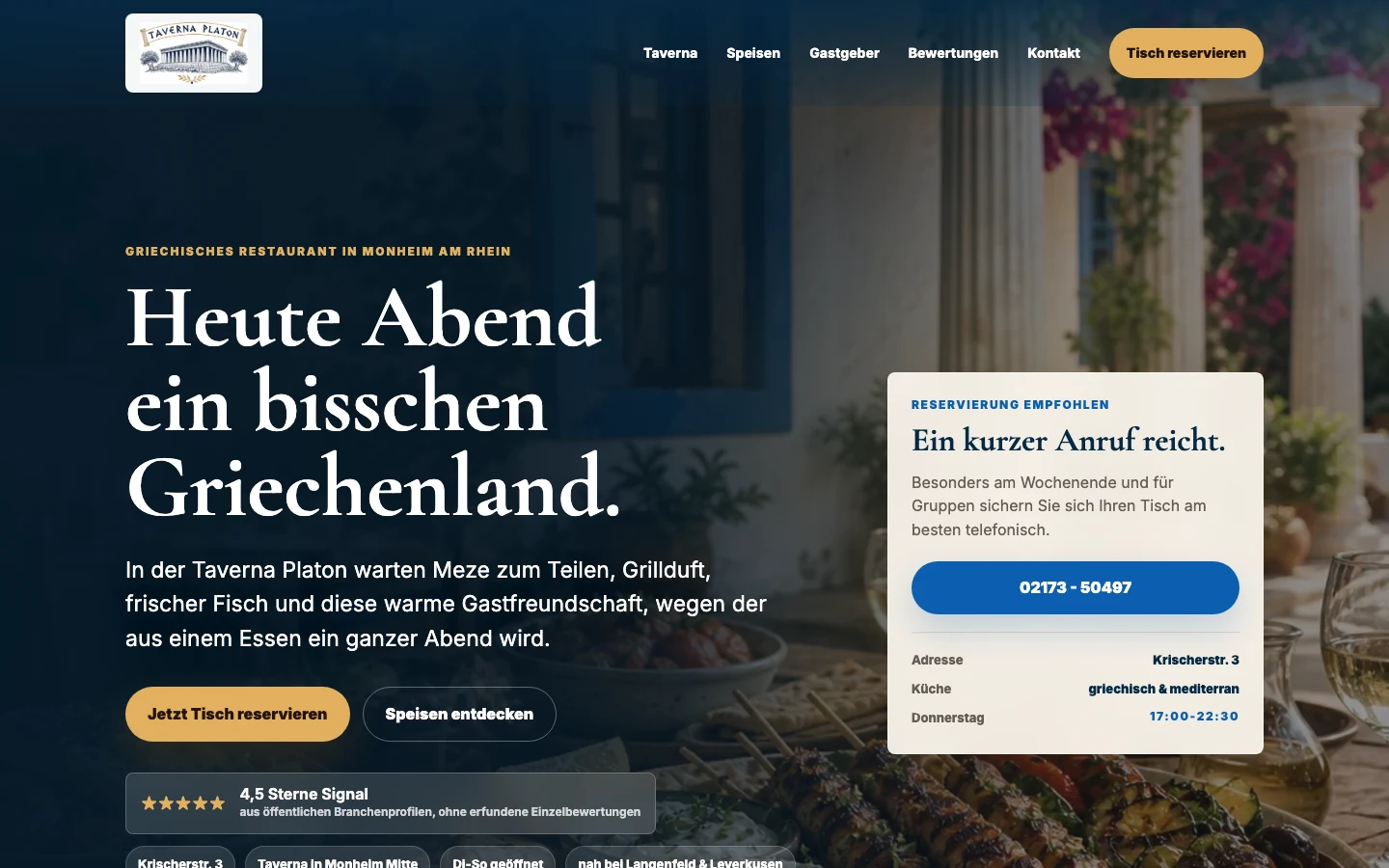 Screenshot Taverna Platon
