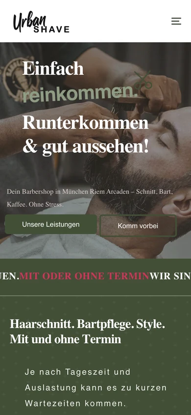 Mobile-Ansicht Urban Shave