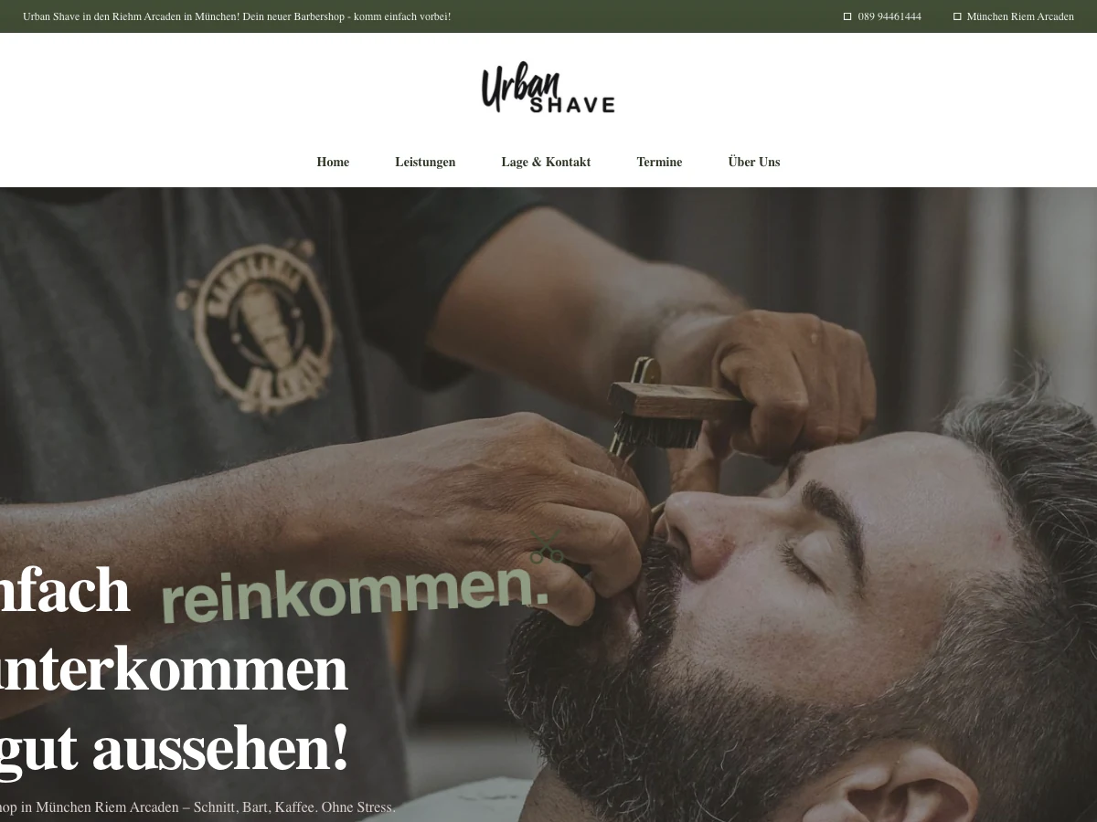 Tablet-Ansicht Urban Shave